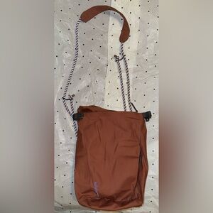 Chic Lulu Lemon Brown Bucket bag with Rope Straps